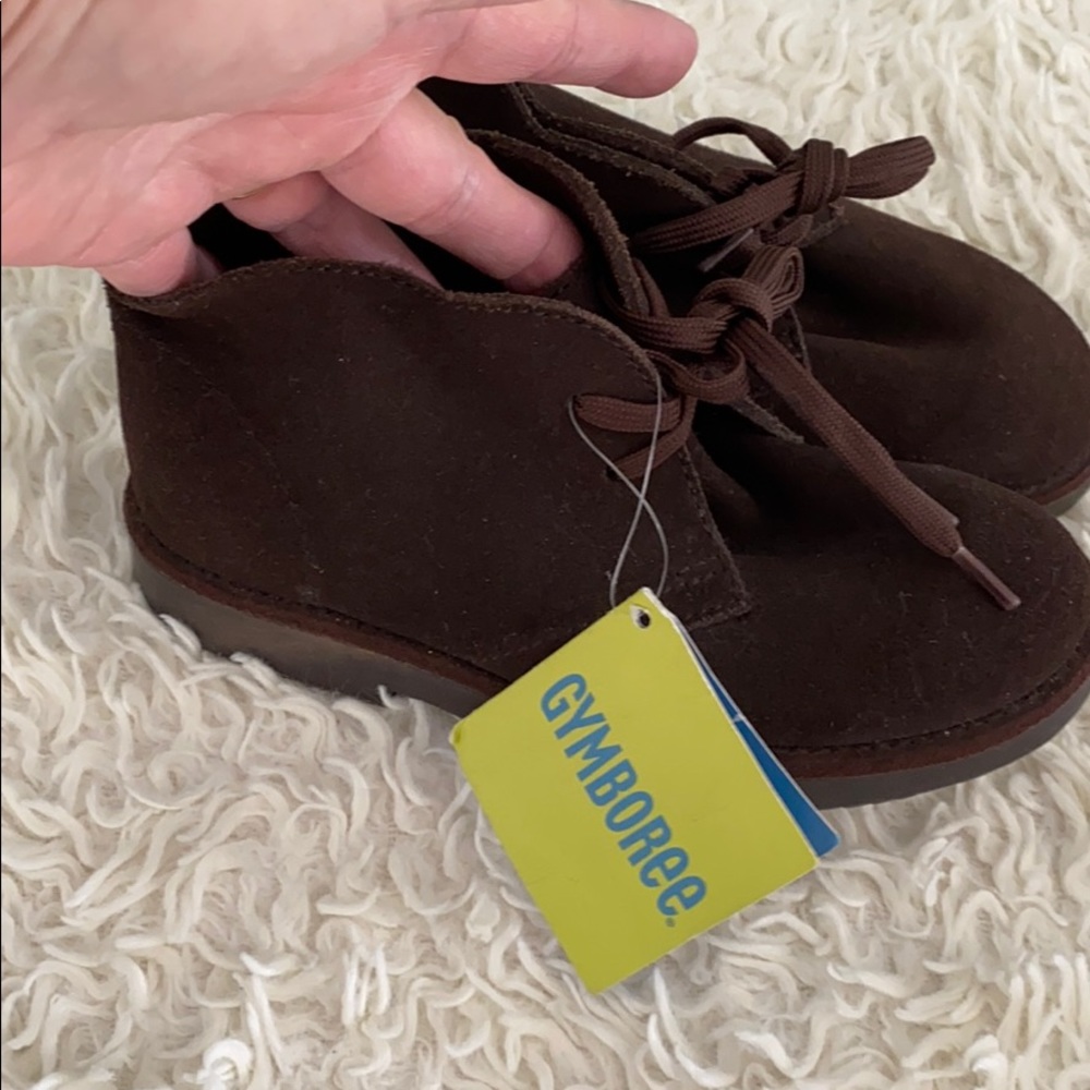 NWT Gymboree Leather Upper Brown Suede Booties